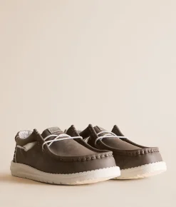 HEYDUDE™ Wally Break Umber Shoe Walnut New
