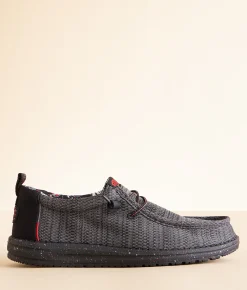 Shoes | HEYDUDE™ Wally Cards Shoe Grey Red