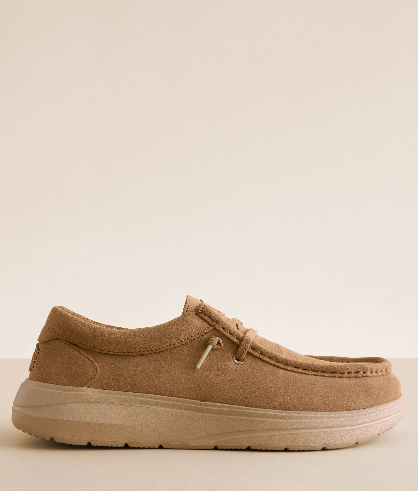 Shoes | HEYDUDE™ Wally Comf Suede Shoe Tobacco Brown Irish Cream