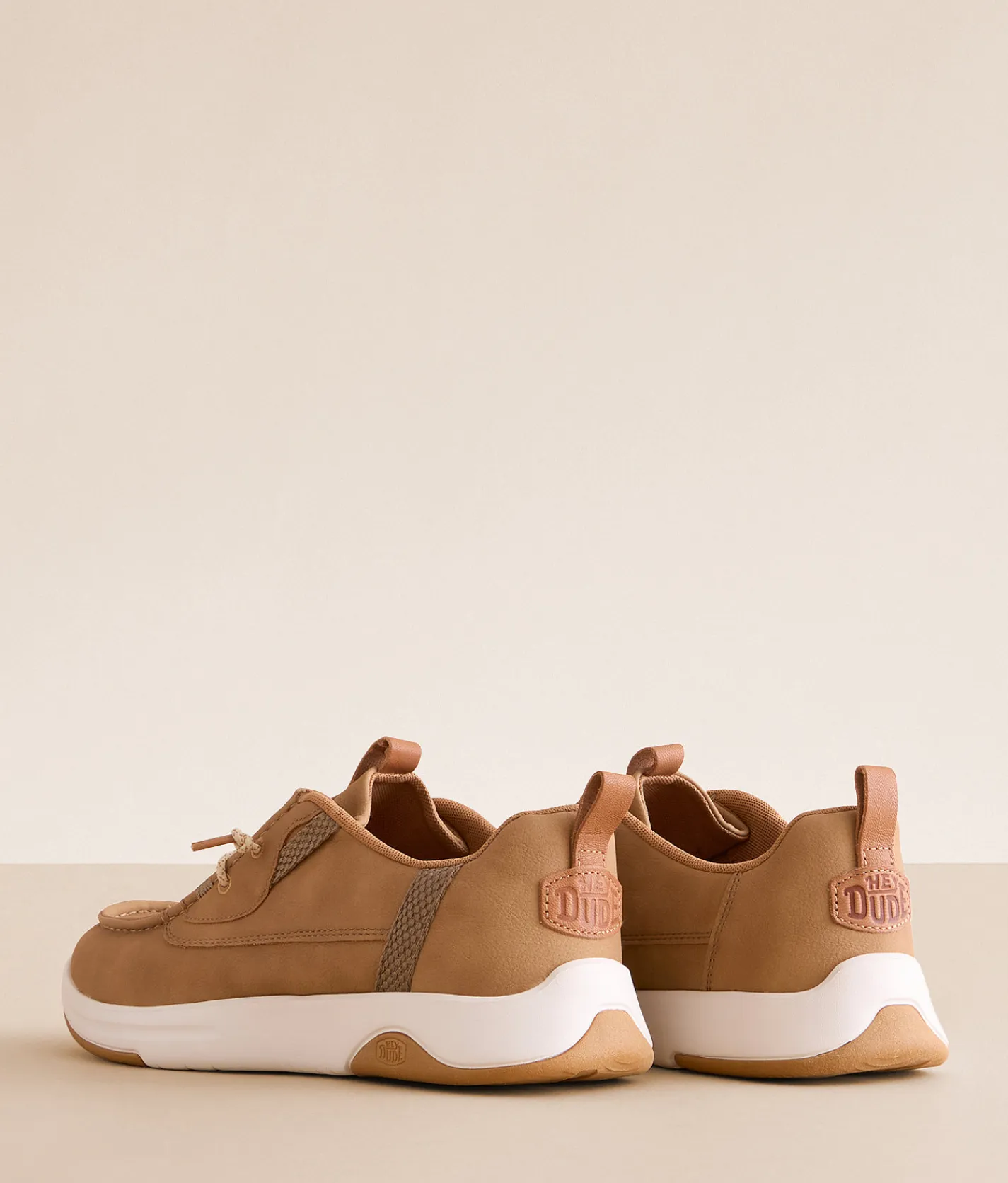 Shoes | HEYDUDE™ Wally Drift Classic Shoe Sepia Tint White