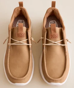 Shoes | HEYDUDE™ Wally Drift Classic Shoe Sepia Tint White
