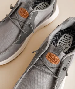 HEYDUDE™ Wally Drift Mesh Shoe Monument Grey Discount