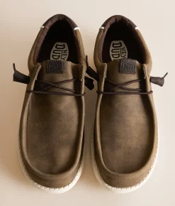 HEYDUDE™ Wally Embossed Steerhead Shoe Brown Sale