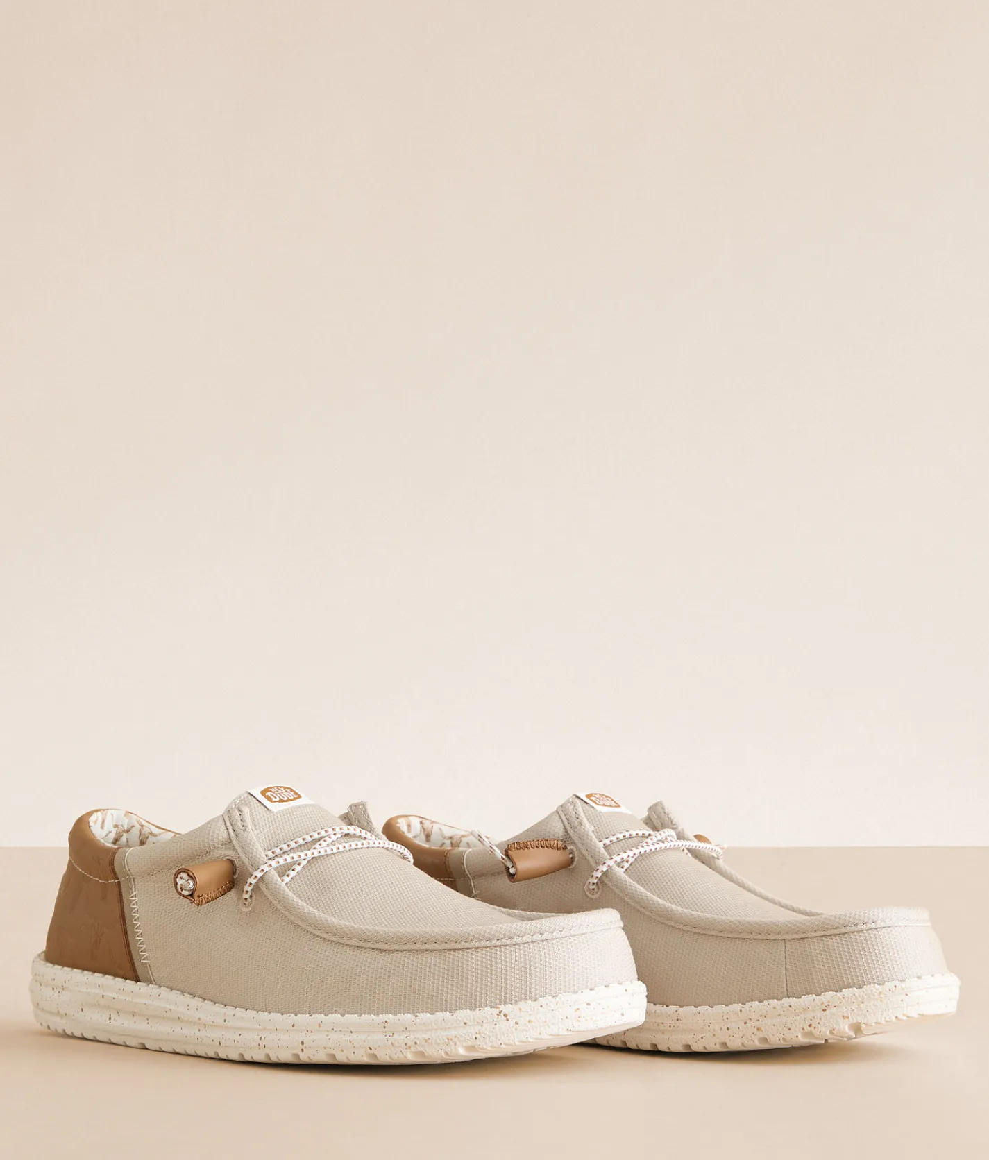 HEYDUDE™ Wally Funk Break Oklahoma Leather Shoe Tan Discount