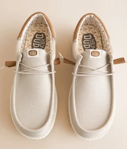 HEYDUDE™ Wally Funk Break Oklahoma Leather Shoe Tan Discount