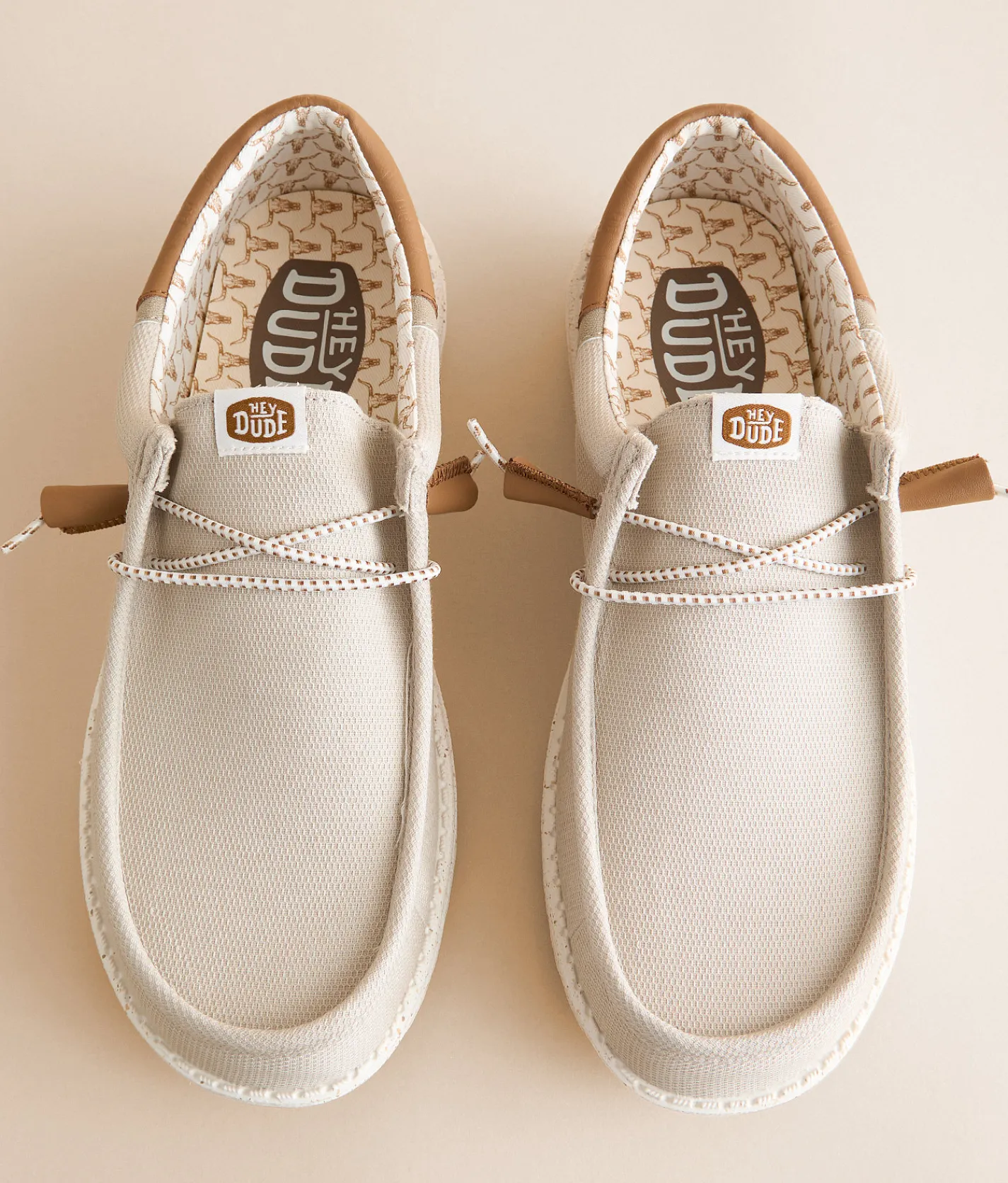 HEYDUDE™ Wally Funk Break Oklahoma Leather Shoe Tan Discount