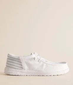 HEYDUDE™ Wally Funk Break Patriotic Shoe White Grey