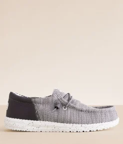 HEYDUDE™ Wally Funk Break Platinum Shoe Light Grey New