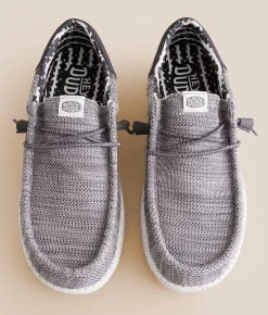 HEYDUDE™ Wally Funk Break Platinum Shoe Light Grey New