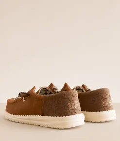 HEYDUDE™ Wally Funk Cattle Shoe Brown Clearance