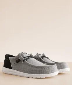 HEYDUDE™ Wally Funk Heron Shoe Grey Black Outlet