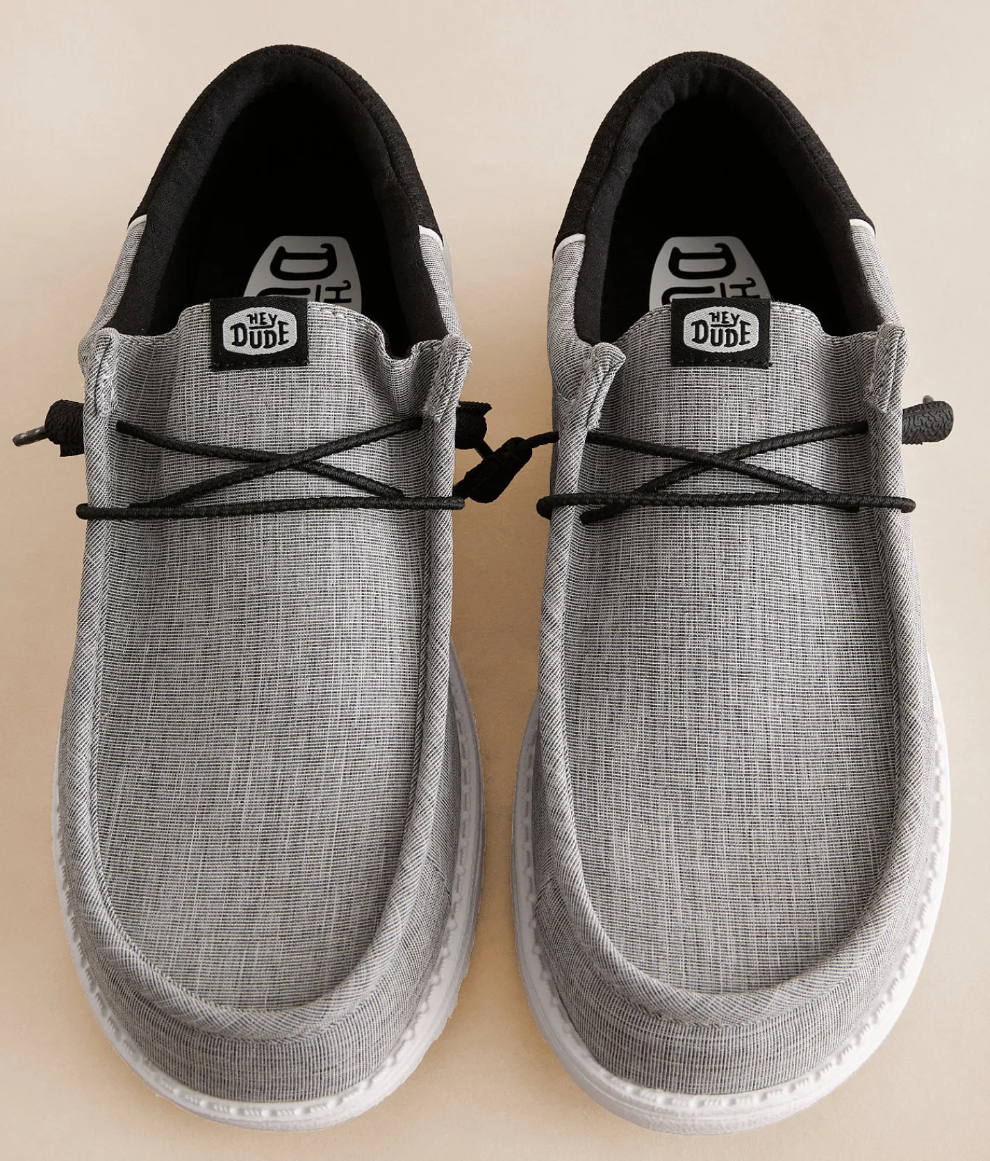 HEYDUDE™ Wally Funk Heron Shoe Grey Black Outlet