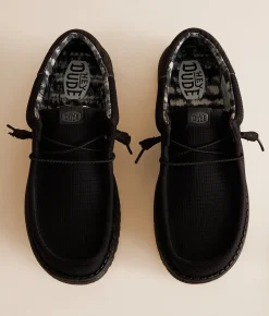 HEYDUDE™ Wally Funk Ink Shoe Black Black New
