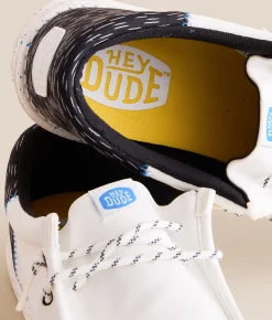 Shoes | HEYDUDE™ Wally Funk Jersey Jacquard Shoe White Multi