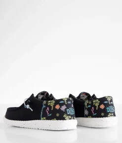 Shoes | HEYDUDE™ Wally Funk Neon Tropical Shoe Black
