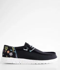 Shoes | HEYDUDE™ Wally Funk Neon Tropical Shoe Black