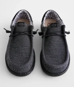 HEYDUDE™ Wally Funk Onyx Shoe Grey Black New