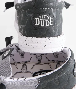 HEYDUDE™ Wally Funk Rancher Shoe Grey Black