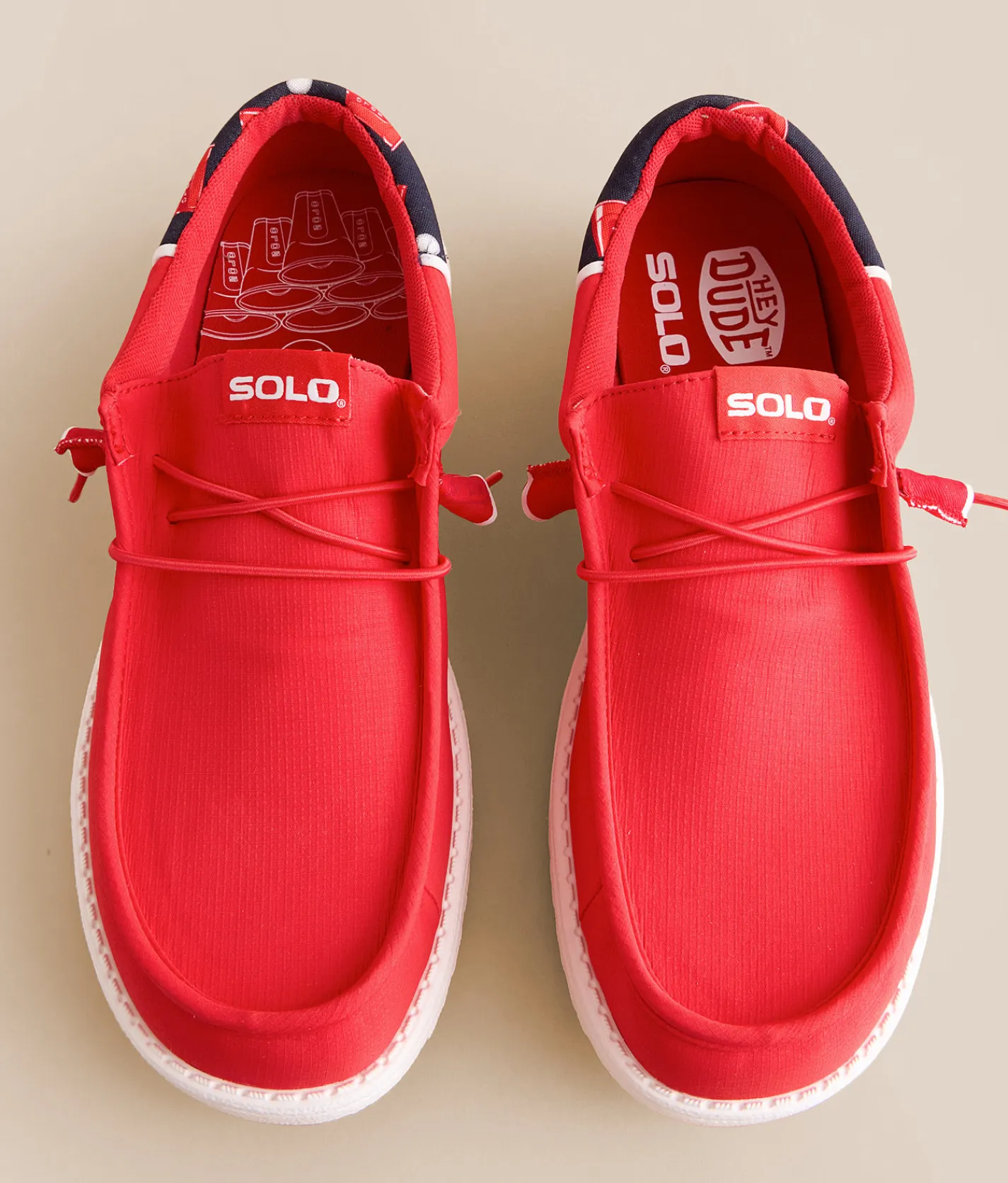 HEYDUDE™ Wally Funk Solo® Cup Shoe Red New