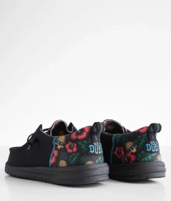 Shoes | HEYDUDE™ Wally Funk Tropical Skull Shoe Black Multi