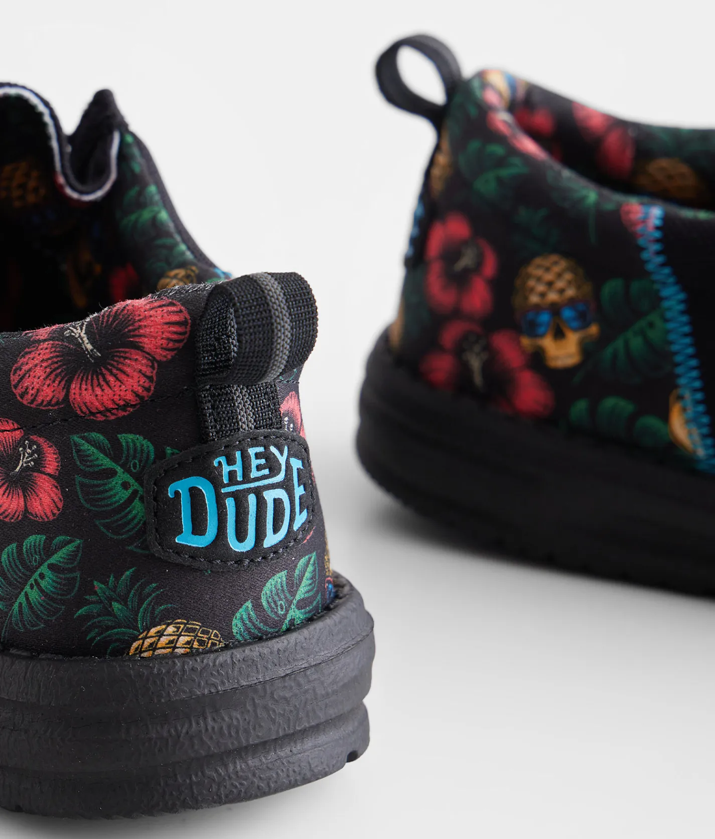 Shoes | HEYDUDE™ Wally Funk Tropical Skull Shoe Black Multi