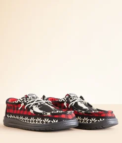 Shoes | HEYDUDE™ Wally Holiday Cheers Shoe Black Multi
