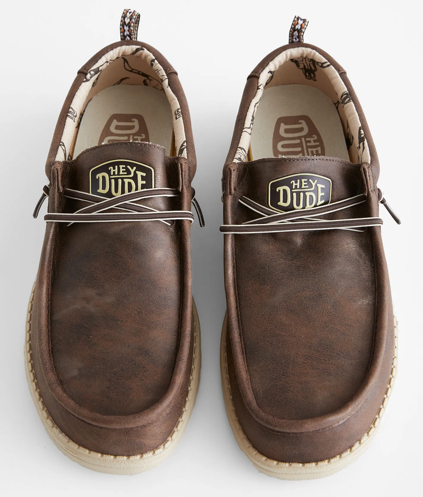 HEYDUDE™ Wally Longhorn Shoe Brown Discount