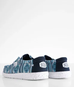 HEYDUDE™ Wally Navy Blanket Shoe Navy Multi Best