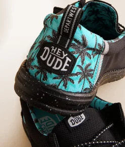 Shoes | HEYDUDE™ x Departwest Wally Palms Shoe Black Aqua