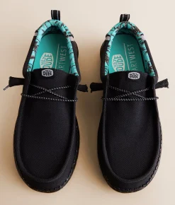 Shoes | HEYDUDE™ x Departwest Wally Palms Shoe Black Aqua