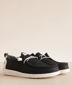 HEYDUDE™ Wally Panda Shoe Black Grey New