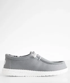 Shoes | HEYDUDE™ Wally Perforated Shoe Grey