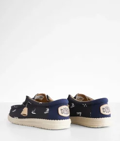 HEYDUDE™ Wally Stars N Skulls Shoe Black Outlet