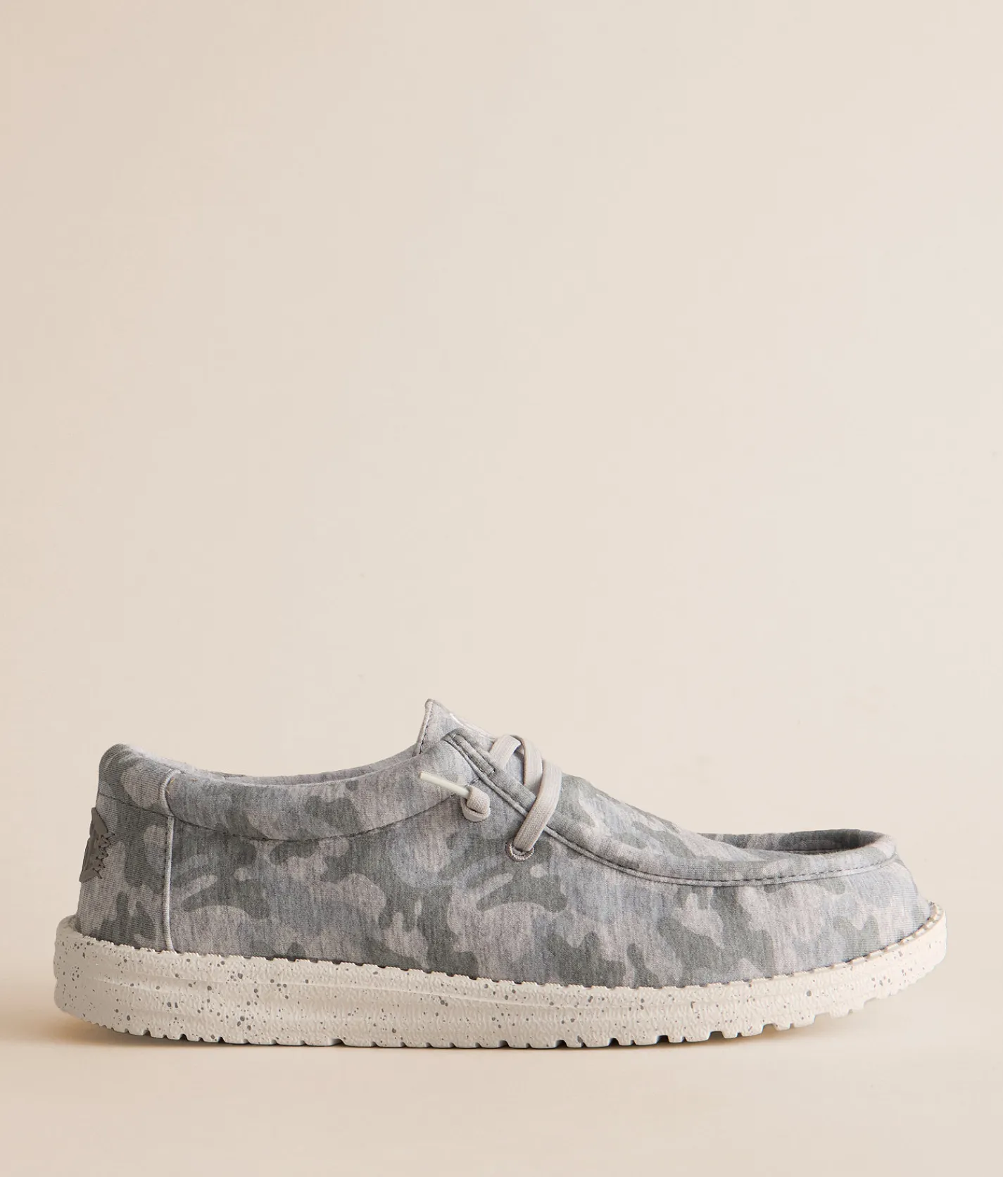 HEYDUDE™ Wally Stretch Jersey Camo Shoe Light Grey Multi Clearance