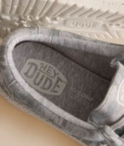 HEYDUDE™ Wally Stretch Jersey Camo Shoe Light Grey Multi Clearance