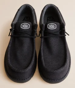 Shoes | HEYDUDE™ Wally Stretch Jersey Shoe Heathered Black Black