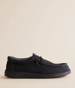 Shoes | HEYDUDE™ Wally Stretch Jersey Shoe Heathered Black Black