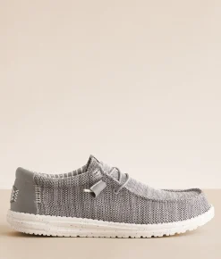 Shoes | HEYDUDE™ Wally Stretch Sox Shoe Grey