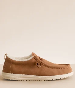 HEYDUDE™ Wally Suede Shoe Lion Orange Multi Clearance