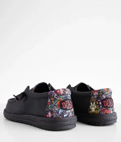 Shoes | HEYDUDE™ Wally Walls Art Shoe Black Red