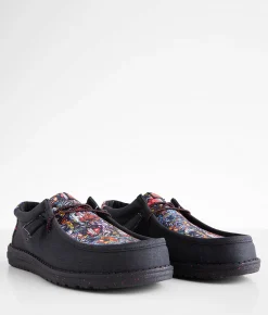 Shoes | HEYDUDE™ Wally Walls Art Shoe Black Red