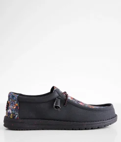 Shoes | HEYDUDE™ Wally Walls Art Shoe Black Red