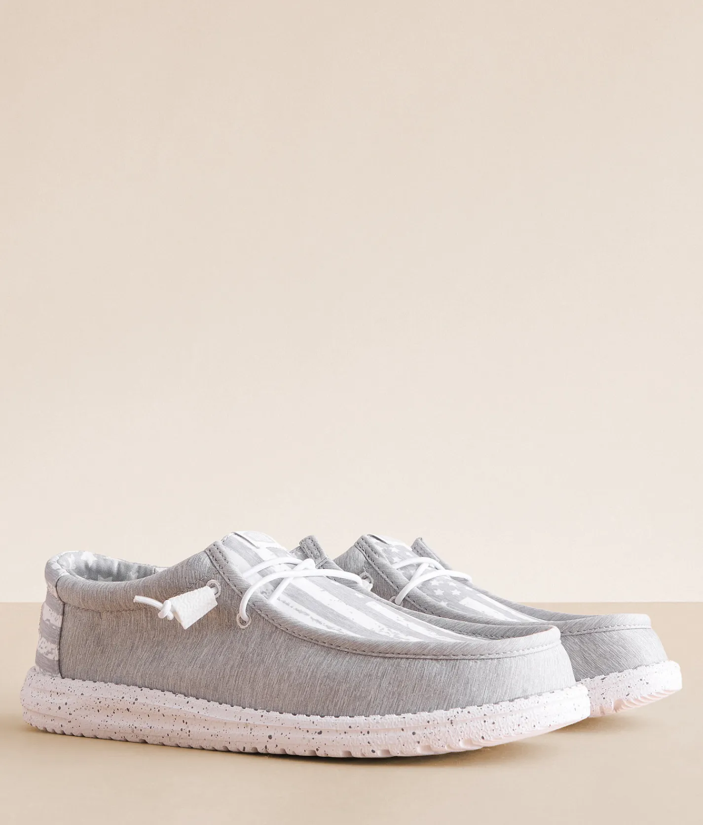 HEYDUDE™ Wally Walls Stars Shoe Grey White Outlet