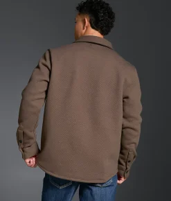 Tops|Coats & Jackets | Outpost Makers Jacquard Shacket Walnut