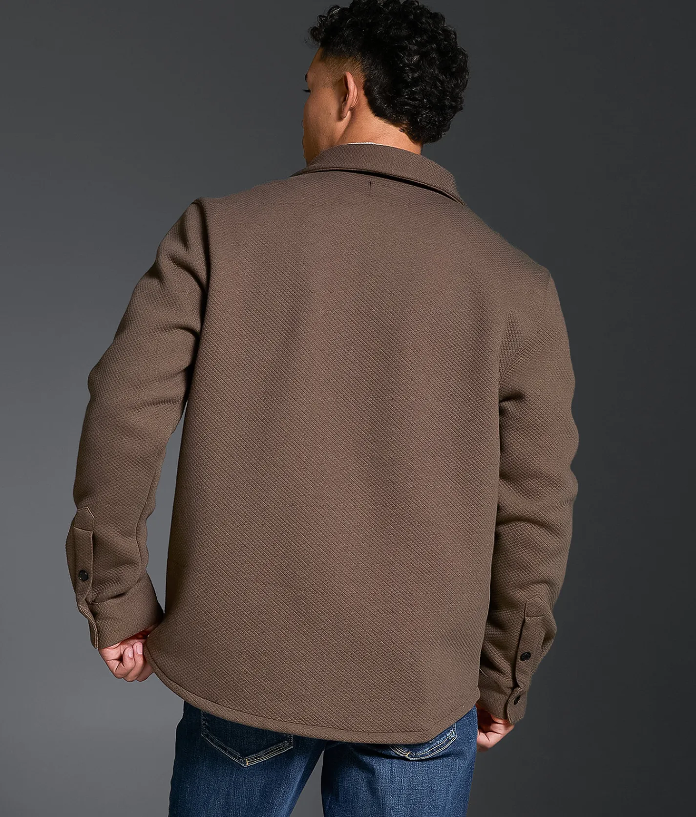 Tops|Coats & Jackets | Outpost Makers Jacquard Shacket Walnut