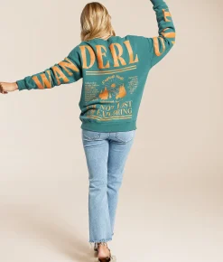 Tops | Goodie Two Sleeves Wanderlust Oversized Pullover Waterfall