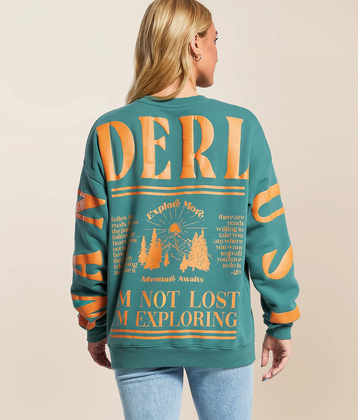 Tops | Goodie Two Sleeves Wanderlust Oversized Pullover Waterfall