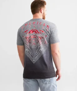 American Fighter Wardell T-Shirt Heather Grey New