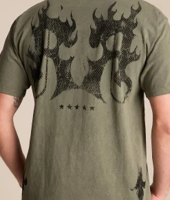 Tops|Graphic T-Shirts | Rock Revival Ward T-Shirt Mash Green