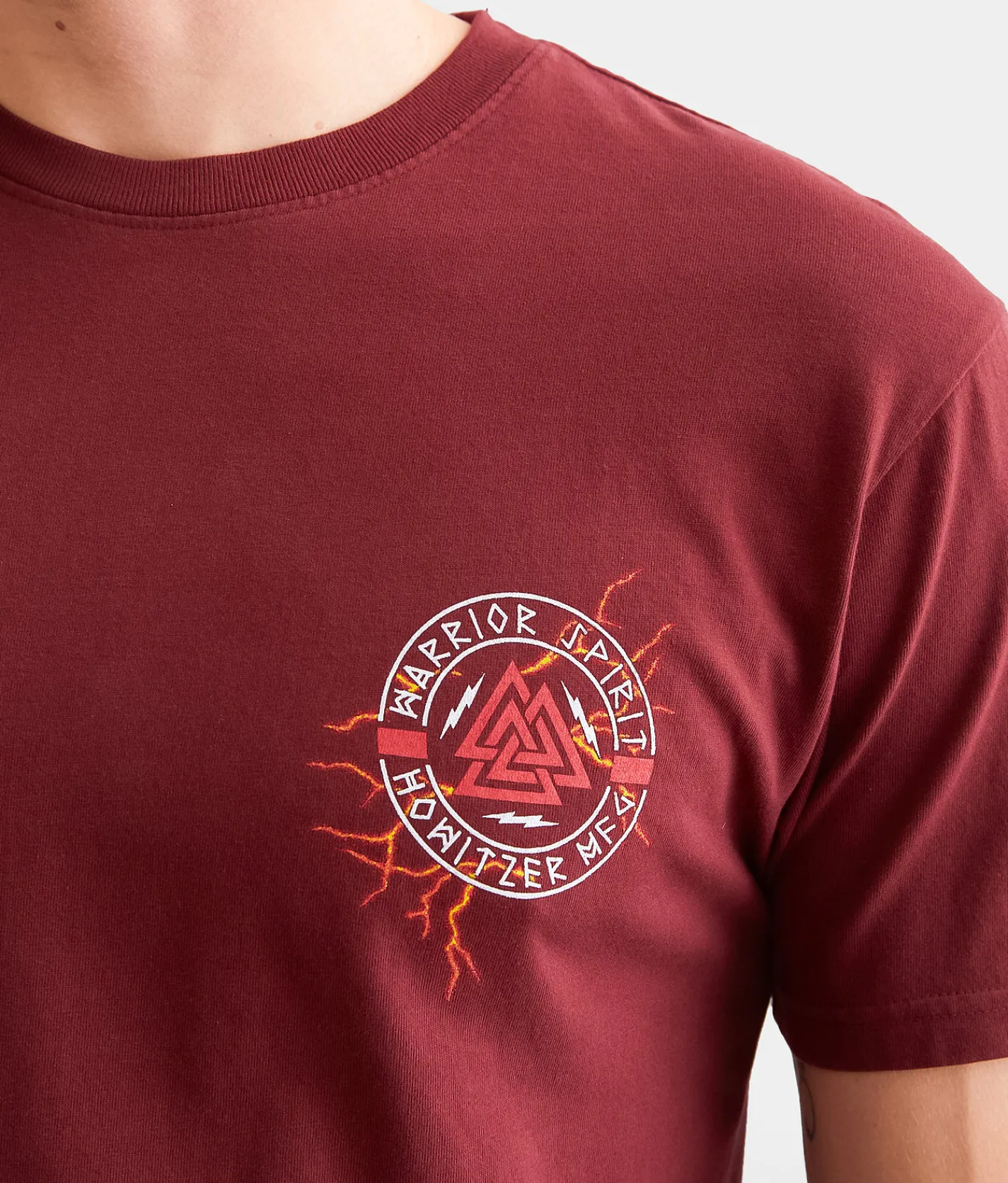 Howitzer Warrior Ship T-Shirt Cabernet Sale